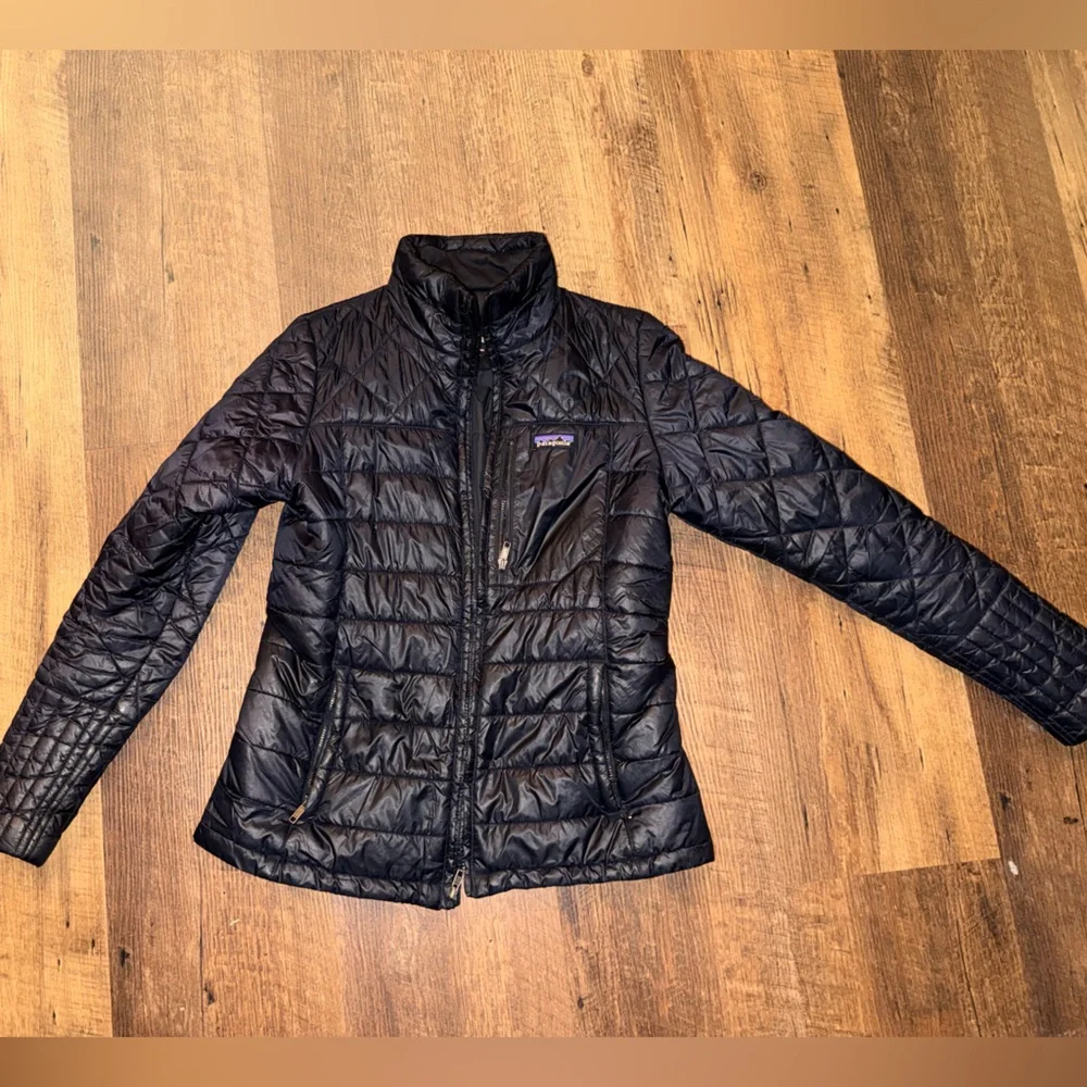 Patagonia Black RADALIE INSULATED PARKA jacket coat medium - Picture 3 of 8